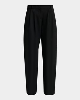Isabel Marant Lyda Pleated Straight-Leg Trousers
