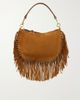 ISABEL MARANT Oskan Soft fringed suede shoulder bag - 1