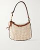 ISABEL MARANT Oskan Wicker leather-trimmed wicker shoulder bag - 1