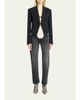 Isabel Marant Pialena Satin Trim SIngle-Breasted Tailored Jacket - 2