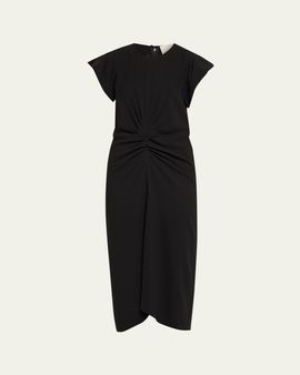 Isabel Marant Terena Gathered Waist Midi Dress