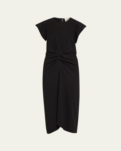 Isabel Marant Terena Gathered Waist Midi Dress