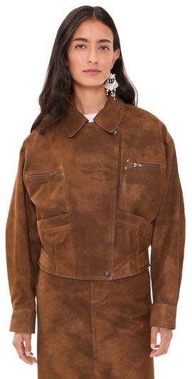 Isabel Marant Étoile Isabel Marant Étoile Belma Bomber Jacket Brown
