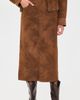 Isabel Marant Étoile Isabel Marant Étoile Bisane Faux Suede Skirt Brown - 2