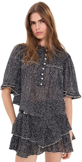Isabel Marant Étoile Isabel Marant Étoile Douna Blouse Black/Ecru