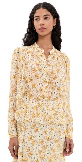 Isabel Marant Étoile Isabel Marant Étoile Florine Blouse Light Yellow/Ecru