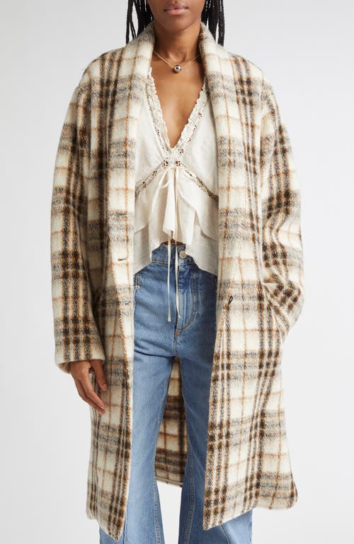 Isabel Marant Étoile Isabel Marant Étoile Gabriel Plaid Wool Blend Coat