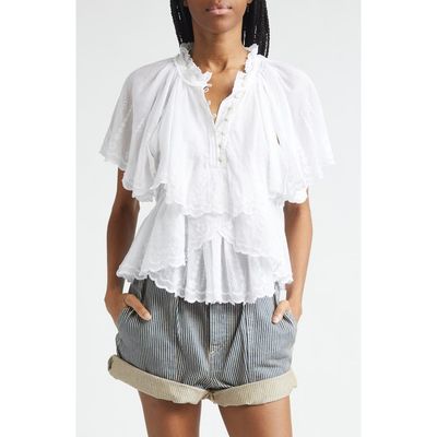 Isabel Marant Étoile Isabel Marant Étoile Lorna Embroidered Voile Top