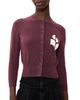 Isabel Marant Étoile Isabel Marant Étoile Newton Intarsia Cardigan Burgundy - 1