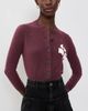 Isabel Marant Étoile Isabel Marant Étoile Newton Intarsia Cardigan Burgundy - 2
