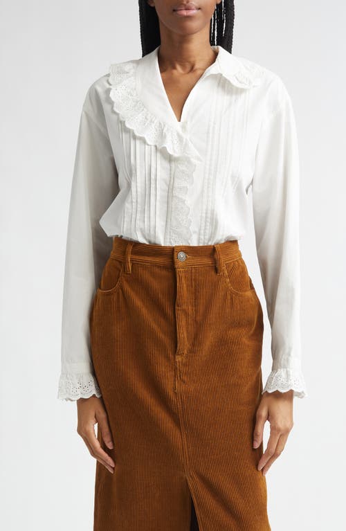 Isabel Marant Étoile Isabel Marant Étoile Nomia Eyelet Trim Cotton Shirt