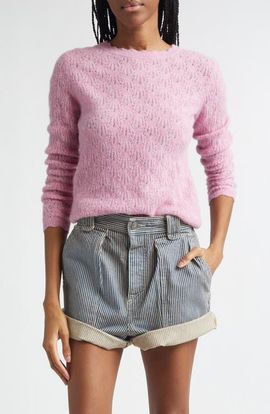 Isabel Marant Étoile Isabel Marant Étoile Obeline Pointelle Crewneck Sweater