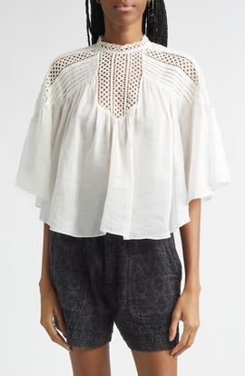 Isabel Marant Étoile Isabel Marant Étoile Parina Lace & Pintuck Top