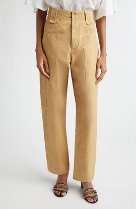 Isabel Marant Étoile Isabel Marant Étoile Rhil Straight Leg Cotton Pants