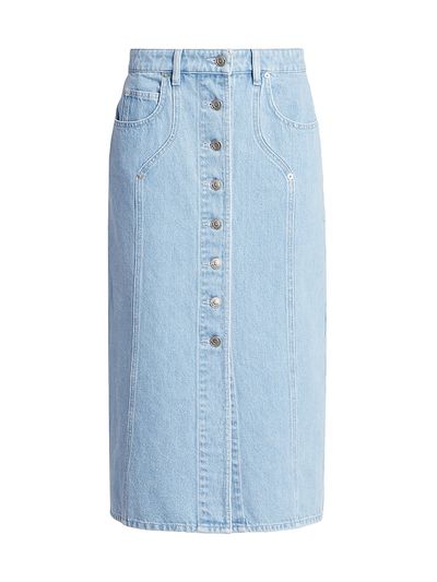 Isabel Marant Étoile Women's Vandy Denim Button-Front Skirt