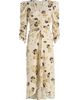Isabel Marant Women's Albini Floral Silk Cinched Midi-Dress - 1