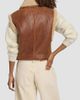 Isabel Marant Women's Alime Leather & Shearling Vest - 5