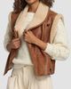 Isabel Marant Women's Alime Leather & Shearling Vest - 6