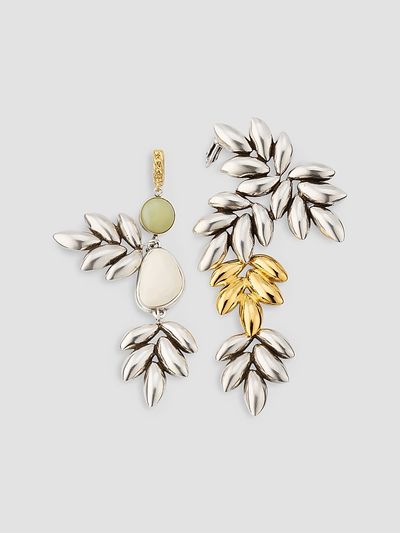 Isabel Marant Women's Asymmetric Floral Drop Earrings