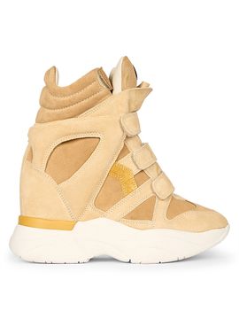 Isabel Marant Women's Balskee Suede High-Top Wedge Sneakers
