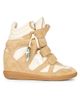 Isabel Marant Women's Bekett Suede High-Top Wedge Sneakers - 7