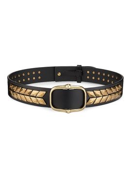 Isabel Marant Women's Belja Studded Leather Belt
