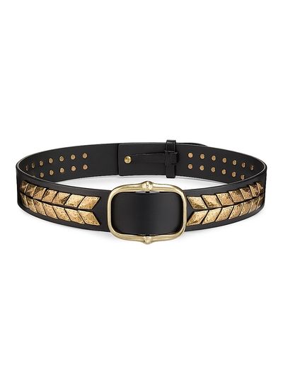 Isabel Marant Women's Belja Studded Leather Belt