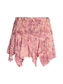 Isabel Marant Women's Ceiva Floral Silk Miniskirt