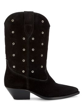 Isabel Marant Women's Duerto 40MM Grommet Suede Cowboy Boots