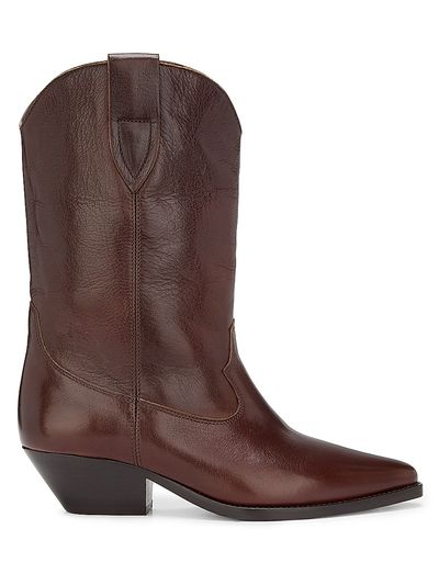 Isabel Marant Women's Duerto 40MM Leather Cowboy Boots