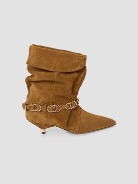 Isabel Marant Women's Edrik Rings 45MM Suede Ankle Boots