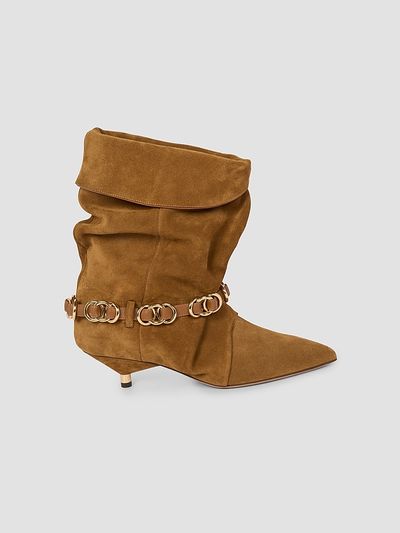Isabel Marant Women's Edrik Rings 45MM Suede Ankle Boots