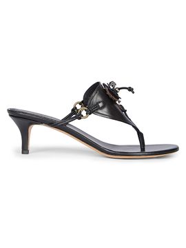 Isabel Marant Women's Ekyne 50MM Leather Kitten-Heel Mules
