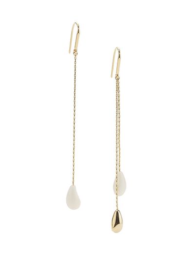 Isabel Marant Women's Goldtone & Bone Mismatched Chain Earrings