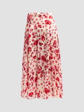 Isabel Marant Women's Hilza Silk-Blend Midi Skirt
