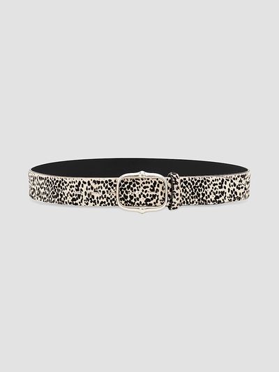 Isabel Marant Women's Holis Spotted Calf-Hair Belt