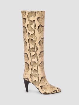 Isabel Marant Women's Jany 90MM Snakeskin-Embossed Leather Boots