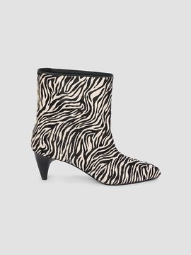 Isabel Marant Women's Jiry 55MM Zebra-Print Leather Boots