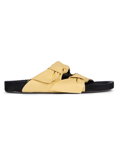Isabel Marant Women's Lennyo Leather Flat Sandals