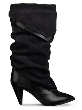 Isabel Marant Women's Lezra 75MM Slouchy Leather Boots