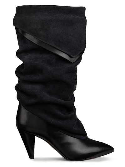 Isabel Marant Women's Lezra 75MM Slouchy Leather Boots