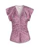 Isabel Marant Women's Lonea Floral Silk-Blend Ruched Top - 1