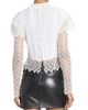 Isabel Marant Women's Ludivine Ruffle-Trim Lace Top - 5