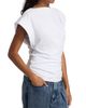Isabel Marant Women's Maisan Draped Cotton Short-Sleeve Top - 4