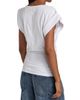 Isabel Marant Women's Maisan Draped Cotton Short-Sleeve Top - 5
