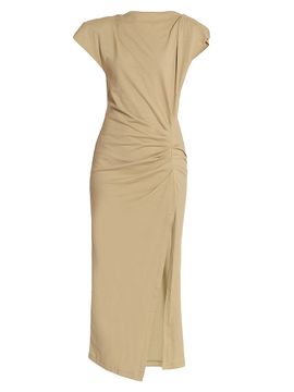 Isabel Marant Women's Nadela Cap-Sleeve Cotton Midi-Dress