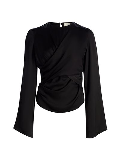 Isabel Marant Women's Neame Draped Flare Sleeve Top