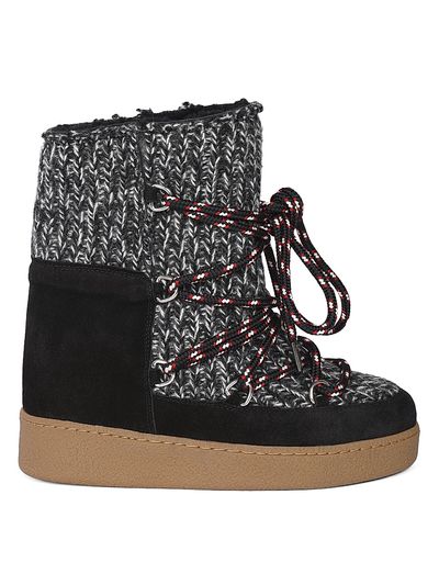 Isabel Marant Women's Nowles 40MM Shearling-Lined Wool Platform Boots