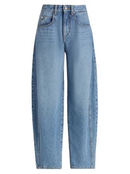 Isabel Marant Women's Oriane Barrel Mid-Rise Jeans