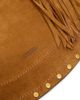 Isabel Marant Women's Oskan Fringed Studded Suede Shoulder Bag - 6